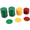 Uanratg 69 Pcs Mini Pcs Poker Chip Rosso Giallo Verde Fortunato Accessori Gioco