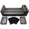 docsmagic.de Premium 2-Row Trading Card Storage Box Black + Trays & Divider - MTG PKM YGO - Carte da Collezione Scatola di Immagazzinaggio Nero