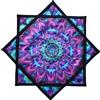 Seabaras Flowstar Principianti Flow Star Spinning Panno Facile da Ruotare Stampa laterale Fingertip Rotante Flow Toy Dapo Star 27 Diametro(R05-style2)