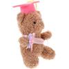 LIFKOME 2024 Memoriale del dottor Orso Cuscino orsacchiotto orsetto di peluche per la laurea mini orsetti di laurea giocattoli di laurea orso di peluche di laurea cotone pp rosa