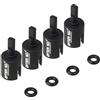 HobbyMarking RC Car Alluminio Gear Box Joint Cup Set per Tamiya TT-01 / TT-01E / TT-02 / TT-02B Telaio 1/10 Drift Car Upgrade Parts #54477