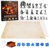 Path Gaming Kit completo per incontro RPG da tavolo con piano di gioco bifacciale cancellabile a secco/a umido, 20 miniature fantasy uniche, dadi poliedrici da 7 pezzi e vassoio per dadi per