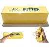 ZUMME butter squishy, Gioco da spremere in PU a lento ritorno, Giocattolo sensoriale antistress per bambini e adulti, adatto a ufficio e scuola(1 Pz Giallo.)