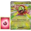 BB-Toy-Trades TCG PKM Carta da collezione XXL Black Star, carta promozionale in lingua tedesca, Fullart Holo, Mega Jumbo, carta singola oversize con BB-Toy-Trades Sleeve, Mega-Meganie ex MEP034