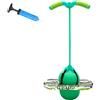 BOFITENG Pogo - Palla per saltare con impugnatura, per adulti, capacità di carico di 100 kg, per allenamento dell'equilibrio, sport, perdita di peso e bruciare i grassi (verde)
