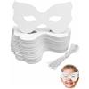 YIPFEN KAKFEL 20 pezzi maschere in carta fai-da-te da dipingere con elastico, per Carnevale, maschera bianca, di halloween, giochi di ruolo, spettacoli teatrali, cosplay (bianco)