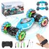 Ltteaoy Telecomando con Rilevamento dei Gesti Macchina Auto Telecomandata,2.4GHz 4WD Due telecomandi Rotazione di 360°con Luce LED/Musica Macchina Radiocomandata per Bambini sopra 6 anni