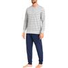 o-day Defonseca Pigiama Uomo Cotone Leggero Lungo Primaverile M-XXL (IT, Testo, XXL, Regular, Regular, Modello 10)