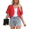Actcat Bolero - Giacca da donna in chiffon, elegante, leggera, a maniche corte, per occasioni festive ed estive