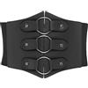 BlackButterfly Cintura Corsetto Donna Tre Anelli, Nero, M
