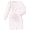 Alunsito Toddler Baby Girls Autunno Inverno Vestito a sbuffo Manica lunga Maglia A-line Vestito con tasca 2 pezzi Outfits