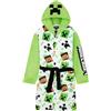Get Trend Minecraft Vestaglia Bambino e Adolescenti, Creeper Vestaglie in Pile con Cappuccio, Gamer Regalo Ragazzo (11-12 Anni, White Minecraft)