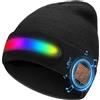Yaskyly Cappello Berretto Bluetooth con Luce LED Cappello Invernale, Regalo Uomo, Regali Natale Originali, Idee Regalo Natale 2025, Regali Uomo papà per Lui Compleanno Anniversario Secret Santa