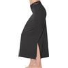 MOSCOAL Mezza Sottoveste Lunga per sotto i Vestiti, Gonna con Cintura in Pizzo 91,4 cm, Nero, X-Large