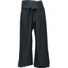 GURU SHOP Pantaloni da pesca tailandese in viscosa, pantaloni fisherman, pantaloni fasciatoio, pantaloni da yoga, uomo/donna, Nero , Taglia unica