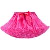 Alunsito Gonna tutù per ragazze Gonna da balletto in tulle con volant Gonna a pettiskirt da principessa Abbigliamento quotidiano Gonna da balletto Gonna per festa di compleanno S Rosa Rosso 2-4 anni