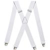 Pierrot Bretelle Uomo Larghe Vintage - Clip molto forti Regolabili Fino A 130cm - Bretelle Uomo Eleganti Artigianali Garantite A Vita