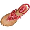 Dasongff Sandali boheme da donna estivi piatti con punta aperta in pizzo sexy fiore flip flop tacco basso leggero pantofole scarpe infradito con fibbia alla punta elegante per le vacanze spiaggia