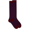 Gallo Calze lunghe uomo rosso righe windsor