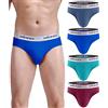 wirarpa Slip Intimo Uomo Mutande Intimo Elastico Cintura Larga Pacco da 4 Multicolore Taglia S