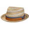 Stetson Bellano Cappello Player in Paglia Toyo Screziato Multicolore con Fascia Multicolore Unisex Primavera Estate