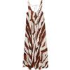 Marks & Spencer Abito Mare Maxi con Scollo Ampio Stampato in Puro Cotone