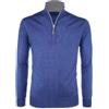 VEQUÈ Maglione Uomo Lana Cashmere Invernale Mezza Zip Maglia Maglioncino Casual Cardigan Pullover Classico Elegante (IT, Testo, XXL, Regular, Regular, Royal)