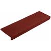 vidaXL Trapmatten Zelfklevend 20 stuks 65x21x4 cm Bordeaux Rood