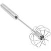 ZONADAH Frusta a mano in acciaio inox, frusta semiautomatica, mini pressa manuale, uovo rotante, frullatore di farina, frusta, frullatore da cucina, frusta per uova