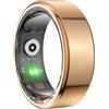 ASHATA Smart Ring Fitness Tracker, IP68 Impermeabile Indossabile NFC Smart Ring Monitoraggio del Sonno Monitoraggio della Temperatura Corporea Pedometro Anello di Monitoraggio Pagina