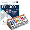 LCL PFI-300 Cartuccia d'inchiostro compatibile per Canon PFI-300 PFI-300MBK | PFI-300PBK PFI-300C PFI-300M PFI-300Y PFI-300PM PFI-300PC PFI-300R PFI-300GY PFI-300CO per Canon imagePROGRAF PRO-300(10Pack