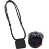 Generic Supporto magnetico per tracolla per trasmettitore Insta360 Mic Pro, cordino regolabile a sgancio rapido, supporto magnetico per collo per accessori Insta 360 Mic Pro