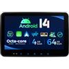 XTRONS TX123GS Autoradio 2 DIN, Display 10,1, Android 14, WiFi, 4G, CarPlay, DSP, 180W, Bluetooth, Nero