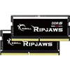 G.SKILL Ripjaws, memoria RAM DDR5 SO-DIMM Series DDR5 da 32 GB (2 x 16 GB), 4800 MT/s, CL34-34-34-76, 1,10 V, senza buffer, Non-ECC, memoria SO-DIMM (F5-4800S3434A16GA2-RS)