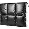 BAAGOAZ Custodia per Laptop 15-16 Pollici, Design Trapuntato in Nero Metallizzato, Impermeabile, Borsa Compatibile con 15/16 MacBook Chromebook PC Portatile, per Donna e Uomo