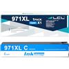 LCL Cartucce d'inchiostro Compatibile 970XL 970 XL 971XL 971 XL CN622AE CN626AE High Yield (1 Ciano) Sostituzione per HP Officejet Pro X451DN X451DW X476DN X476DW X551DW X576DW X576dn MFP