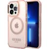 CG MOBILE Guess GUHMP14LHTCMP - Custodia rigida per iPhone 14 Pro 6,1, colore: Rosa