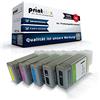Print-Klex 5x Cartucce Inchiostro Compatibili per Canon Imageprograf Ipf 500 Ipf 510 Ipf 600 Ipf 605 Ipf 610 Ipf 650 Ipf 655 Ipf 700 Ipf 710 Ipf 720 Ipf 750 Ipf 755 Ipf 760 Ipf 765 Pfi 102 PFI102