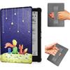 UPFKFOJZX Custodia per e-reader Onyx Boox Go 6 da 6 pollici, custodia protettiva leggera in pelle PU con cinghia da polso / auto sleep/wake (WZ)