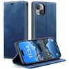 KZB Cover Libro per iPhone 13, Portafoglio Magnetica in Pelle