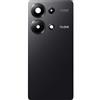 SPES Copribatteria originale cover posteriore coperchio posteriore per Xiaomi Redmi Note 13 Pro 4G nero con strisce adesive premontate e fotocamera