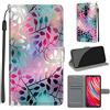 TOMYOU Cover per Xiaomi Redmi Note 8 Pro, Bicchiere | Antiurto Protettiva Portafoglio, Slot per Schede, Magnetica, Custodia in Pelle PU, Libro Flip,Funzione Stand