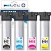LCL T9451 Cartuccia d'inchiostro sostituzione per Epson T9451 T9452 T9453 T9454 per Epson WorkForce Pro WF-C5210 WF-C5210DW WF-C5290 WF-C5290DW WF-C5710 WF-C5710DWF WF-C5790 WF-C5790DWF(4Pack)