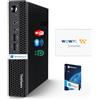 Lenovo ThinkCentre Micro Desktop, RAM DDR4 da 16 GB, unità SSD da 512 GB, processore AMD e grafica, supporto per doppio display, Wi-Fi, Bluetooth, USB, RJ-45, Windows 11 Pro, di livello aziendale