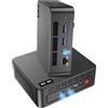 wo-we Mini PC,P6-lite AMD Ryzen 5 3500U(Βeats N150/N95,Up to 3.7 GHz),8GB DDR4 256GB SSD,Mini desktop Computer,Dual-HDMI/RJ45/USB 3.2/Type-C/WiFi 5/BT5.0/Support Triple 4K Display