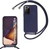FERLAN Custodia per Samsung Galaxy Note 20 Ultra Cover con Cordino,Blu | Custodia con Laccio Collana Tracolla Regolabile Sottile Silicone Morbido TPU Bumper Antiurto AntiGraffio Protettiva Case