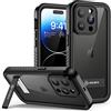 Lanhiem Cover IP68 Impermeabile Antiurto per iPhone 14 Pro Cavalletto | Custodia magnetica ricarica wireless,protezione outdoor completa,impermeabile,antipolvere e antischiizzi,ideale per cantieri