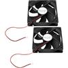 Be In Your Mind 2 Pz 12V 12025 DC Miniature Cuscinetto Turbina Ventole di Raffreddamento 120x120x25mm Brushless Cuscinetti Contenenti Olio per Scheda Madre Laptop Stampante 3D 2 Pin con Terminale