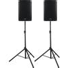 Pronomic C-215 MP 15 Set Casse Passive Con Stativi, Diffusori, 5 kHz