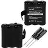 SHAWOROCE 2 batterie BATT-10 compatibili con Midland Radio X-Talker T70 T71 T75 T77 T79 Walkie Talkie 3,6 V Ni-MH batterie ricaricabili di ricambio AVP13 PB-X7 1650 mAh con 3 cacciaviti